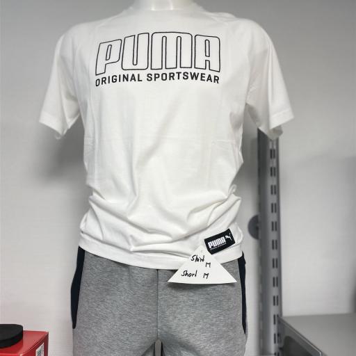 Puma Logo Shirt weiss